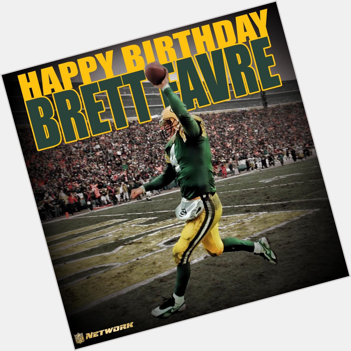 Happy birthday to the all-time passing yards leader (71,838) & legend, Brett Favre! 