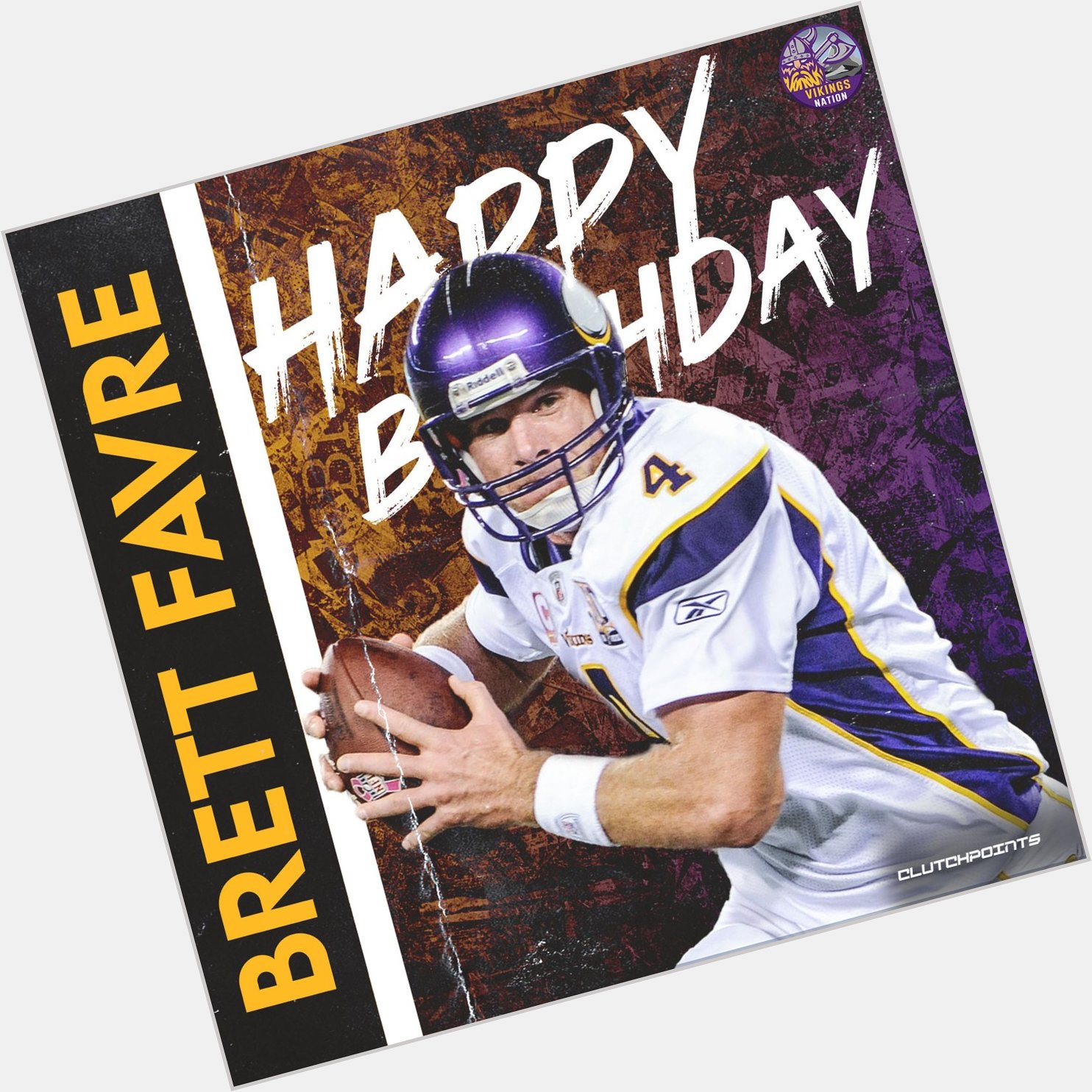 Join us in wishing the gunslinger Brett Favre a happy happy birthday! 
