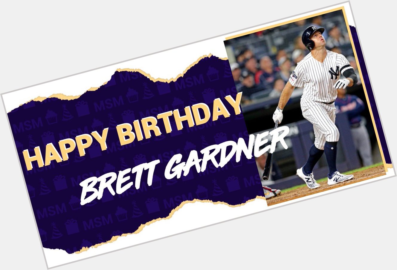 Happy Birthday to a newer family member and absolute savage, Brett Gardner! Have a great day Brett! 