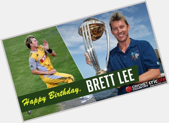 Happy birthday one of the powerful fast bowler the world has ever seen Lee . 