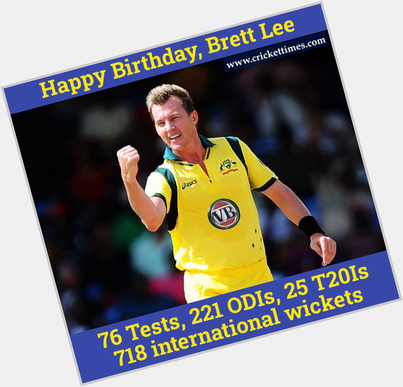 Happy Birthday, Brett Lee 