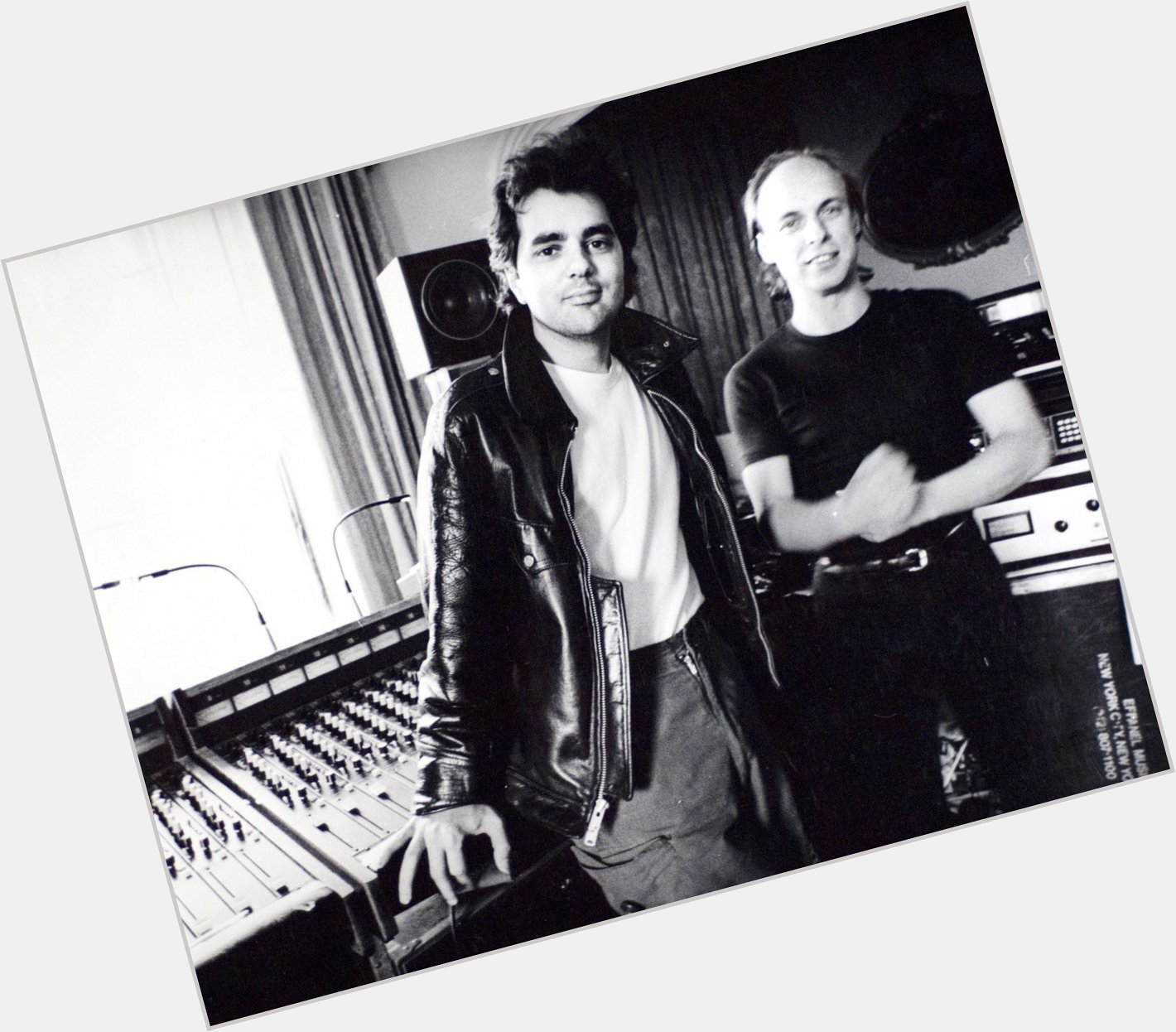 Happy Birthday Here s a great shot of Brian Eno and Daniel Lanois from 1984. 