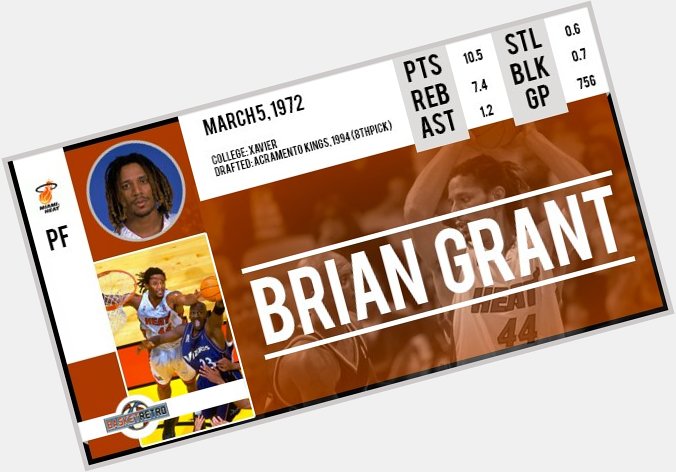 Happy birthday  Brian Grant !   