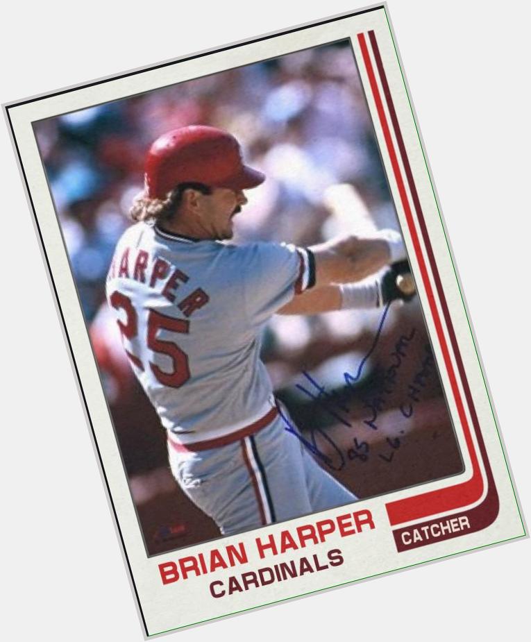 Happy 56th birthday to Brian Harper. He\d have been a WS hero in 1985 for driving in the winning run in the 8th, but 