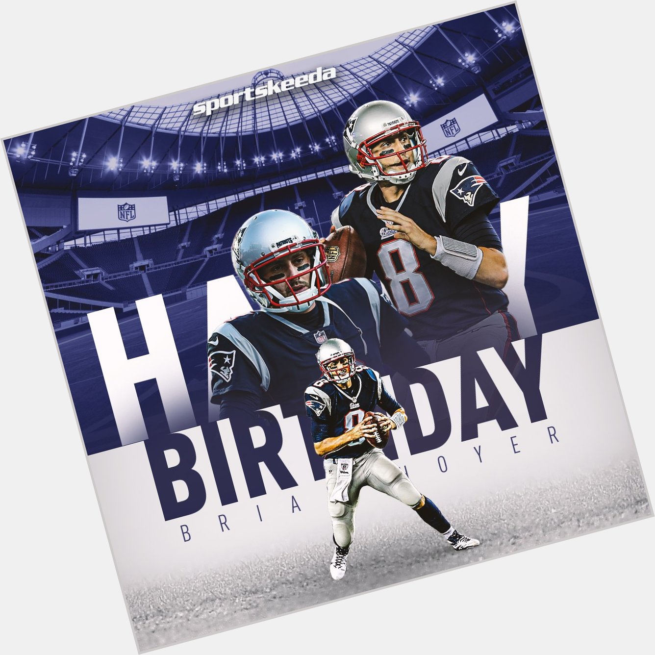 Happy 37th birthday to New England Patriots QB Brian Hoyer!! Super Bowl 53 champion 10,668 career passing yards 