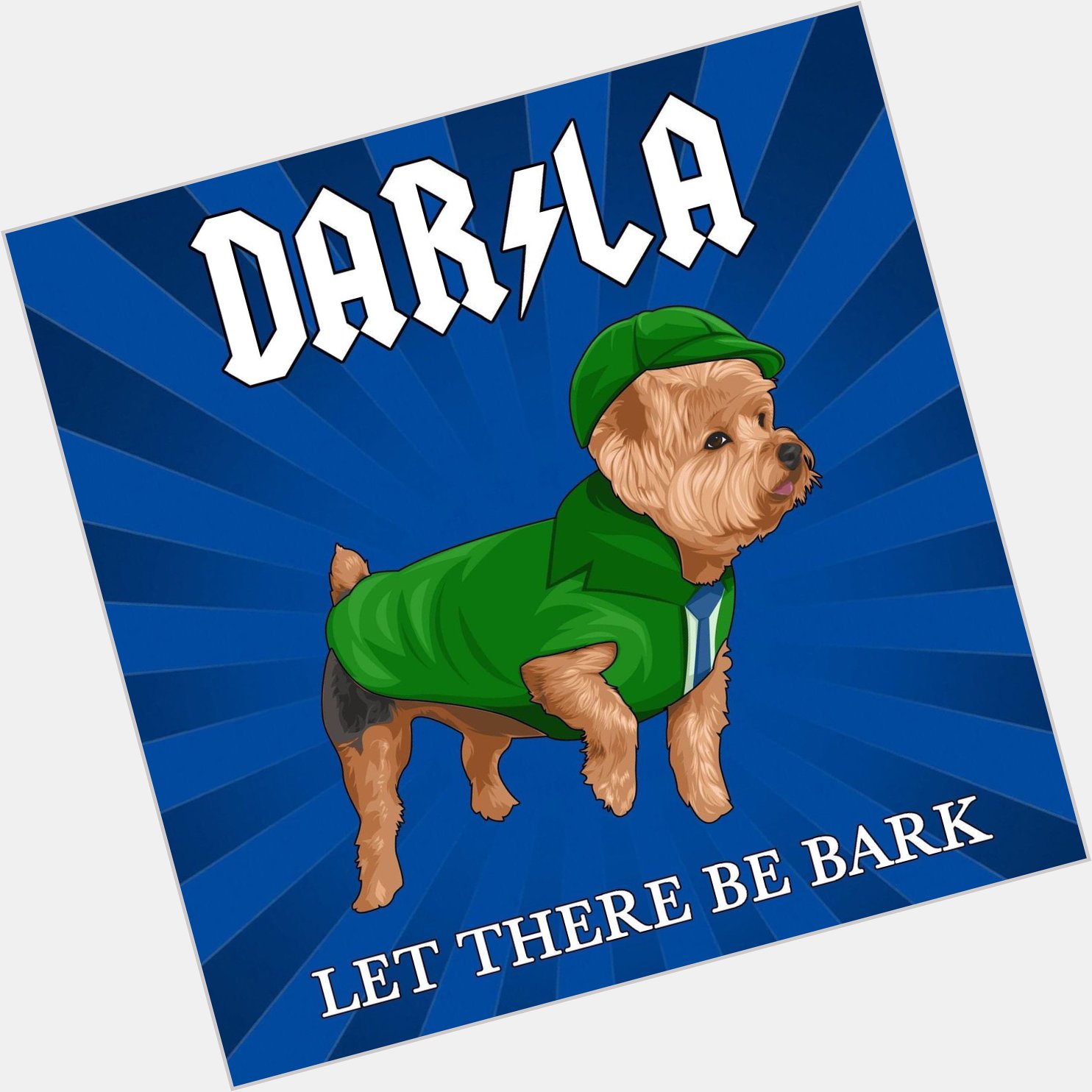 Darla the Wonder Dog wishes a Happy Birthday to her friend Brian Johnson of AC/DC!!!   