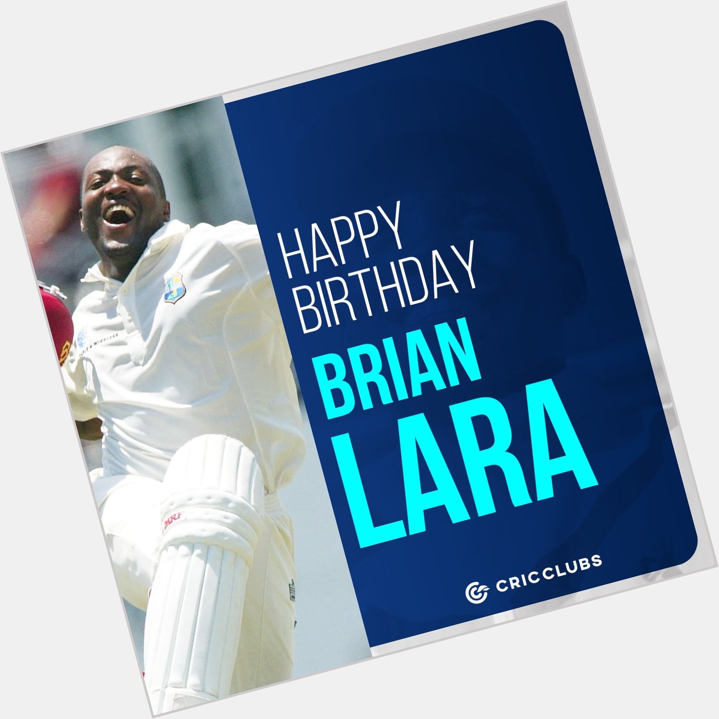 Wishing cricketing legend Brian Lara a very happy birthday.    