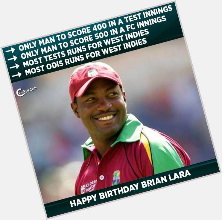 Happy birthday Brian Lara
.
.  