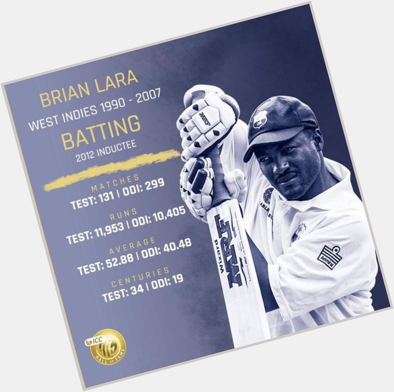 Happy birthday Brian Lara!
One of the greatest cricketer of all time!! 