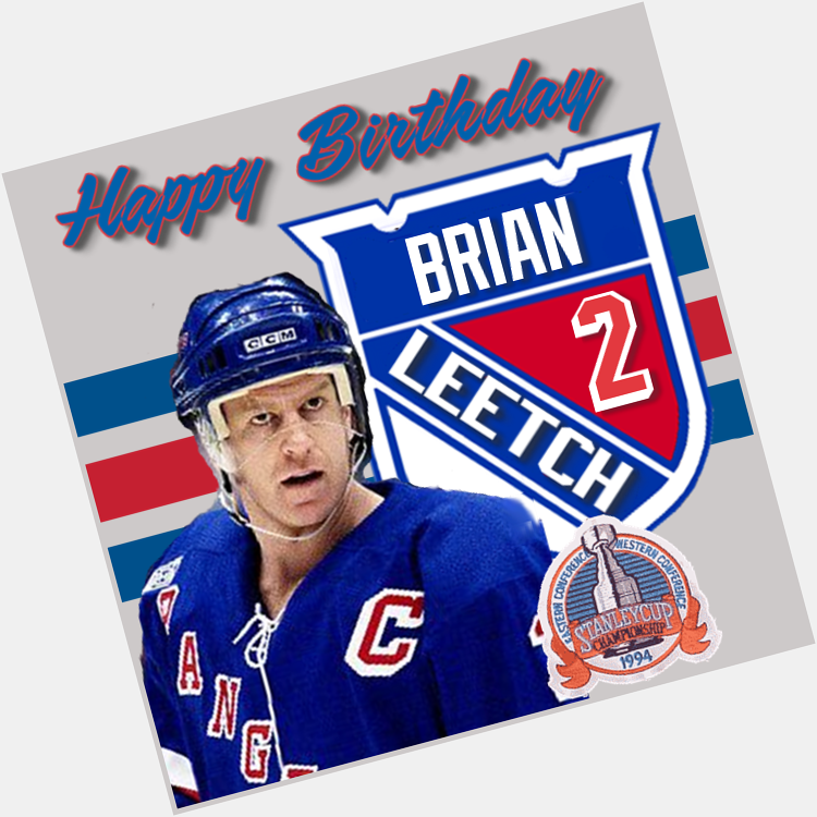 Happy 49th Birthday Great Brian Leetch! 
