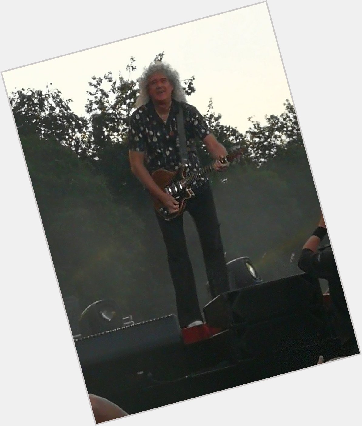 Happy birthday Brian May , rocked it out in Marley park, Dublin   