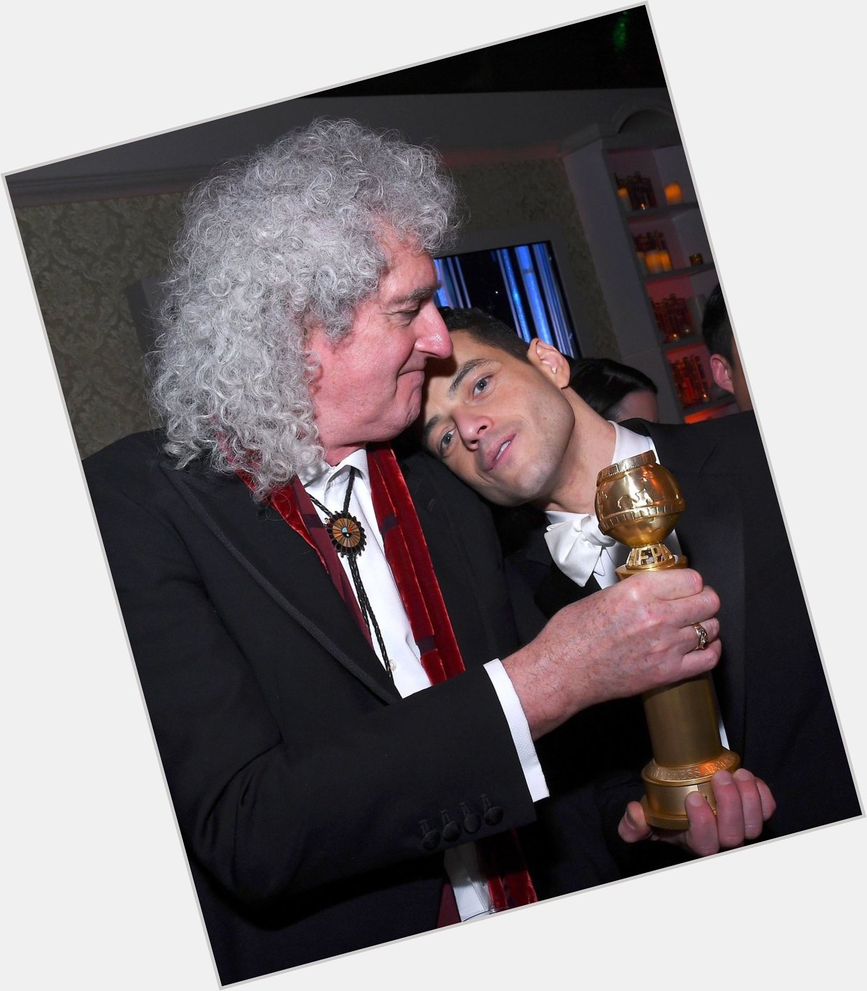 Happy Birthday Dr. Brian May! Here he is with Rami       