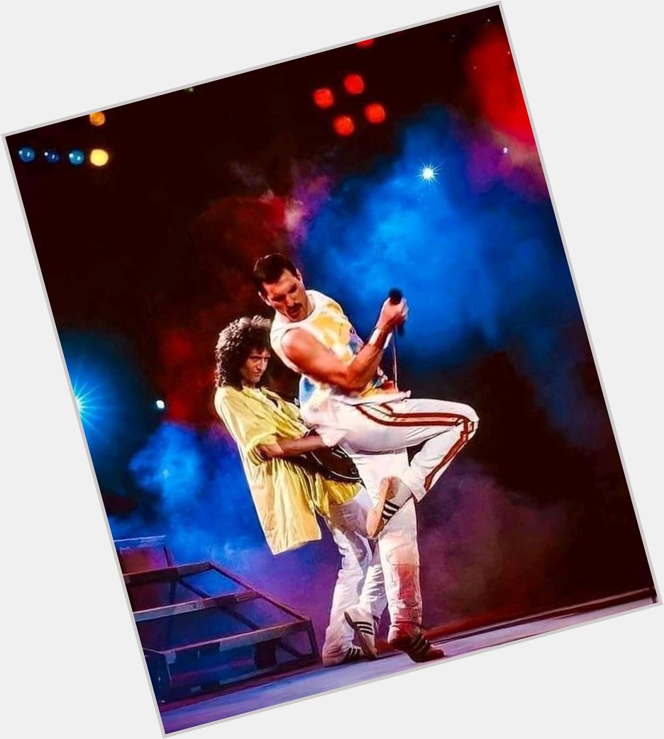 Freddie Mercury 
Brian May happy birthday 