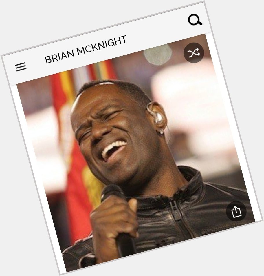 Happy birthday to this great singer. Happy birthday to Brian McKnight 