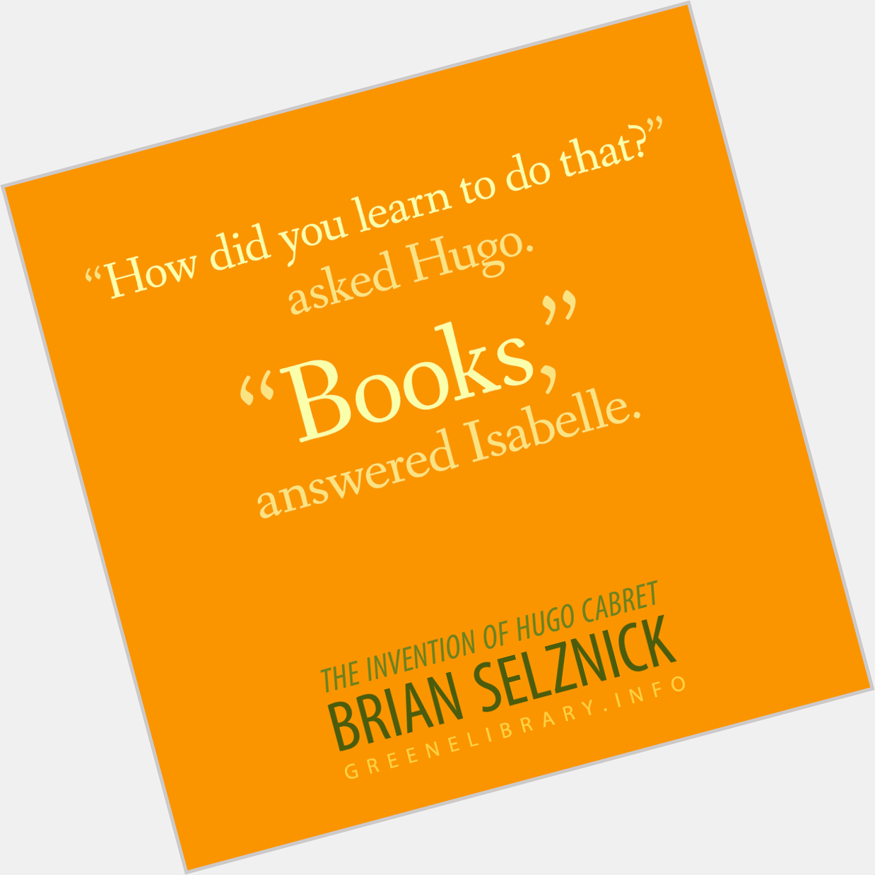 Happy birthday to author and illustrator Brian Selznick.  
