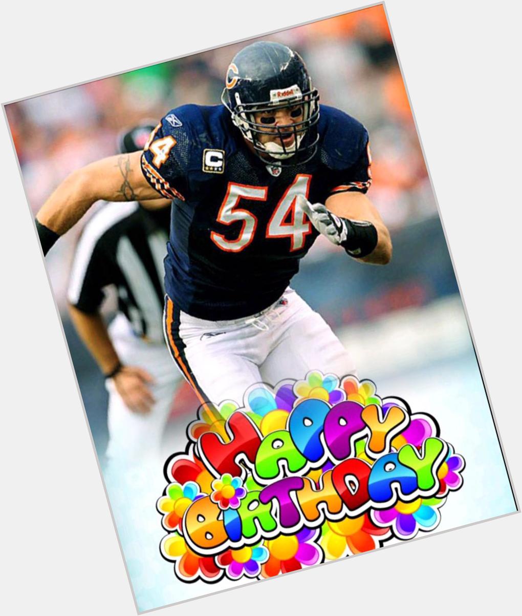 Happy Birthday to Brian Urlacher! Eight pro bowls, five all-pro teams and multiple records! 