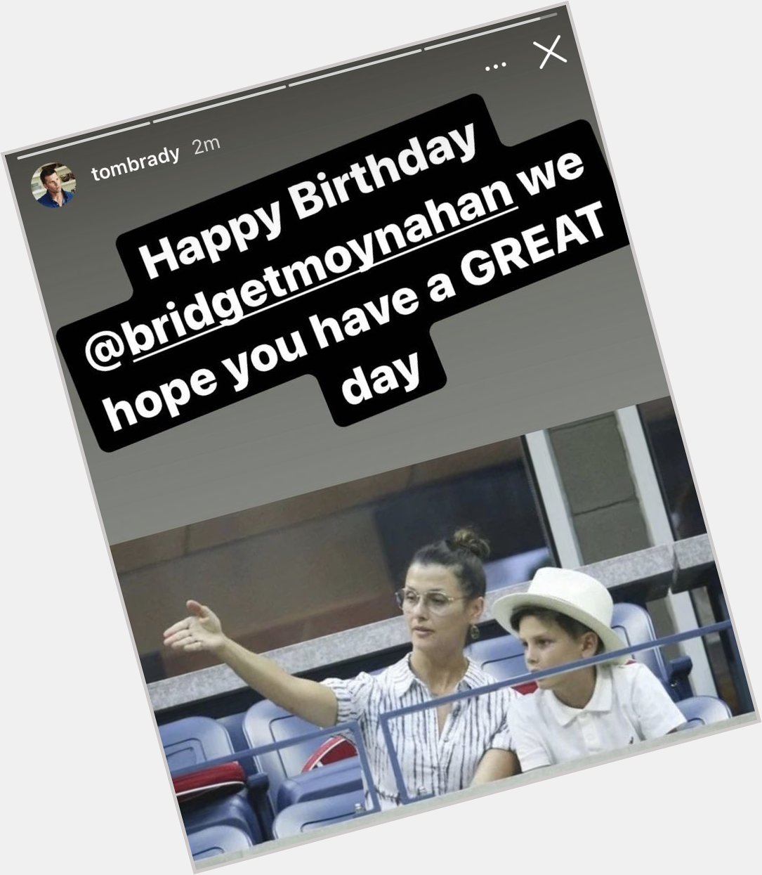 Tom Brady wishes Bridget Moynahan a happy birthday! 