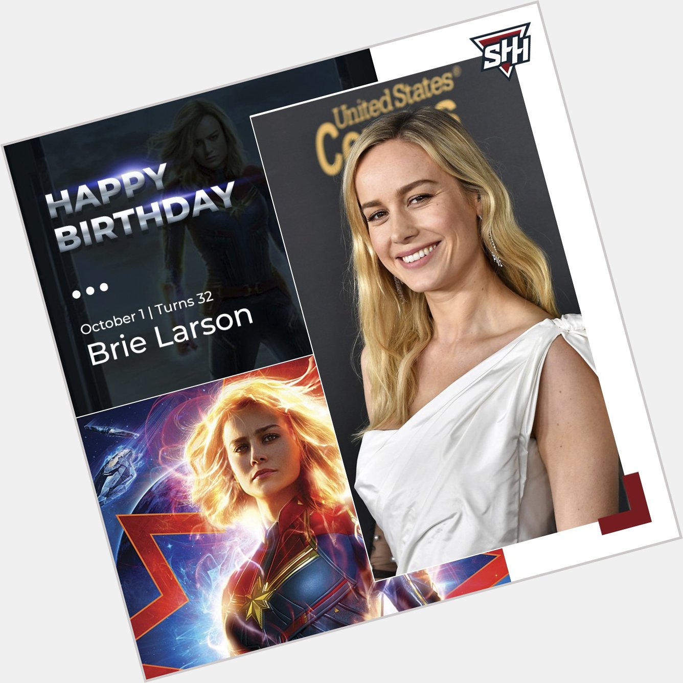 Happy Birthday to Captain Marvel star, Brie Larson! 