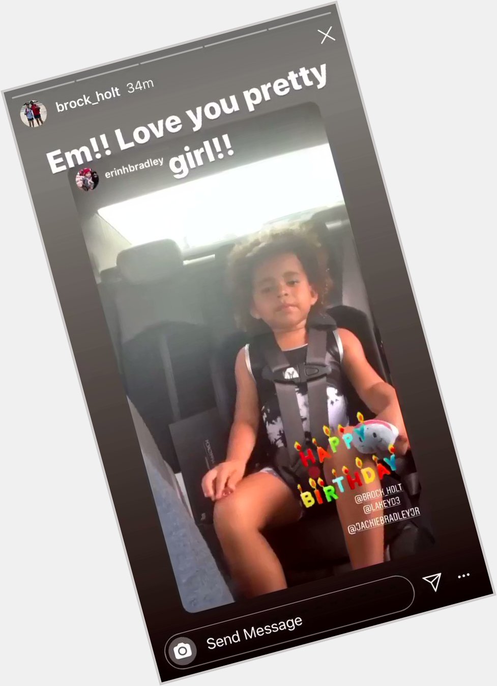 JBJ s daughter Emerson wishing Brock Holt a happy birthday will warm your cold, baseball-less heart. 