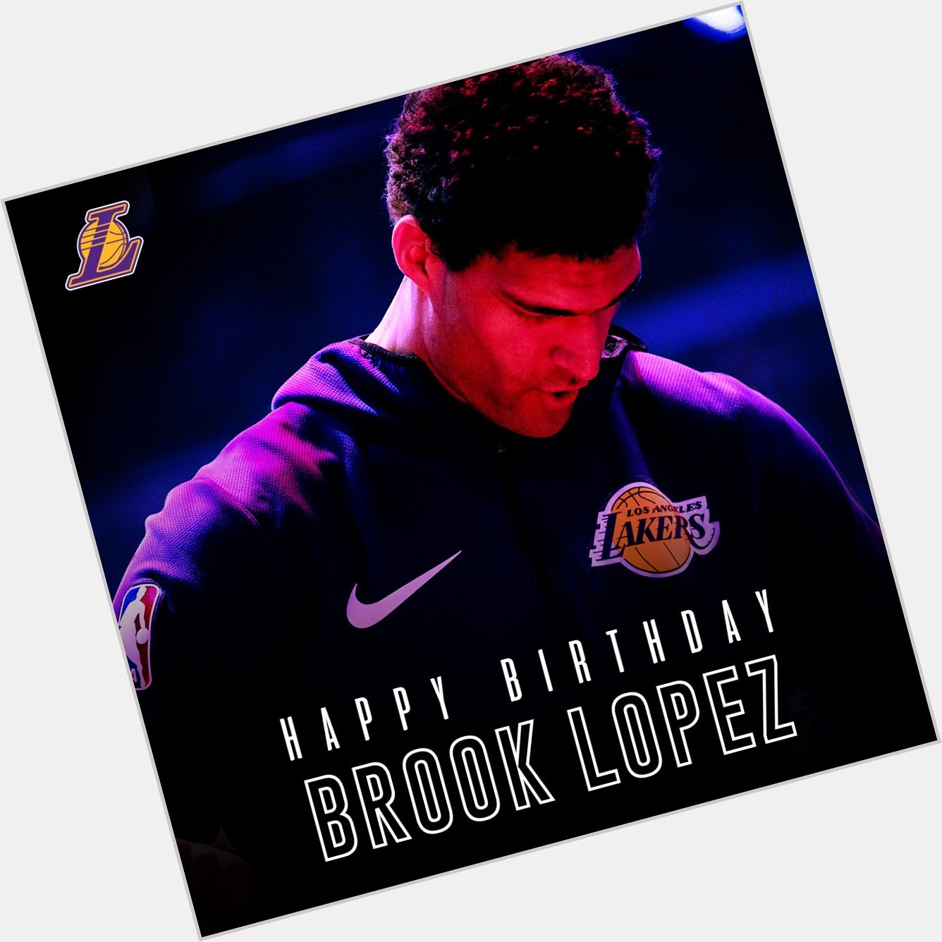 Happy Birthday to Lakers\ big man Brook Lopez! 