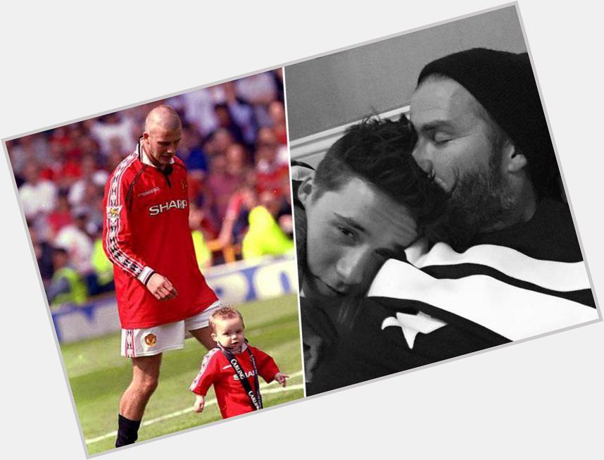 These is how David Beckham says happy birthday to his son Brooklyn Beckham. AWW so cute.  