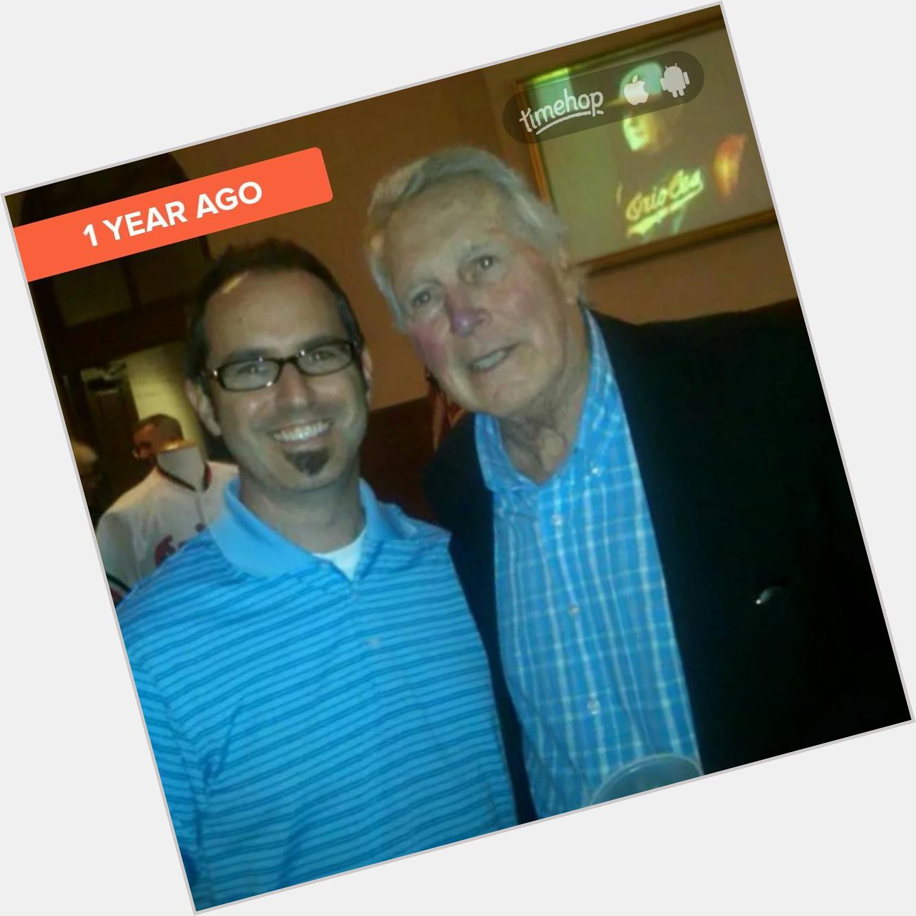 Ironic that this pic popped up from a year ago today. Happy Birthday to Mr. Oriole & a great person, Brooks Robinson. 