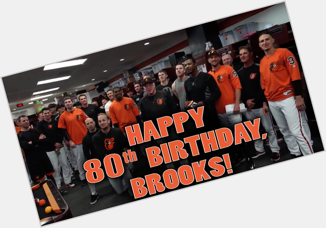 VIDEO: wish the legendary Brooks Robinson a happy 80th birthday.   