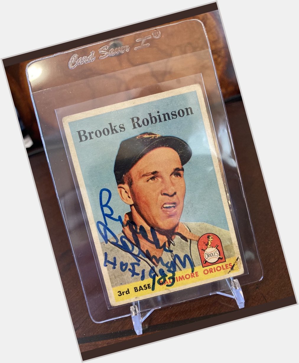 Happy birthday to legend Brooks Robinson. Always so great to his fans. 