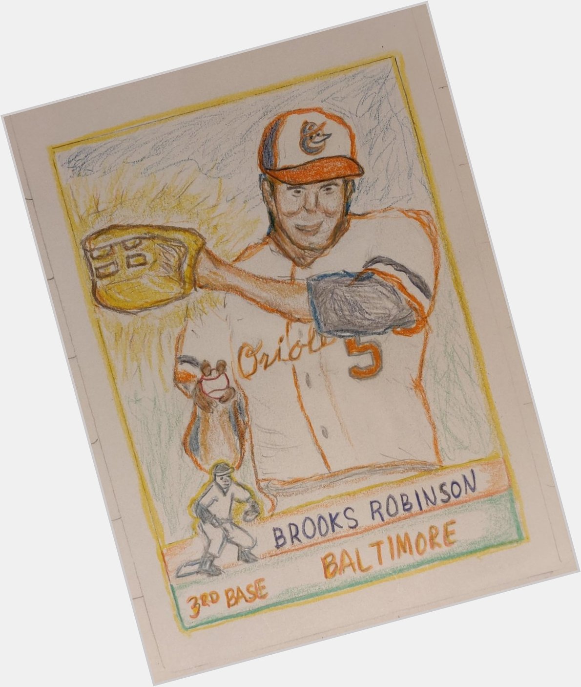 Happy 85th Birthday 1976T Brooks Robinson Gold Glove Variation. 