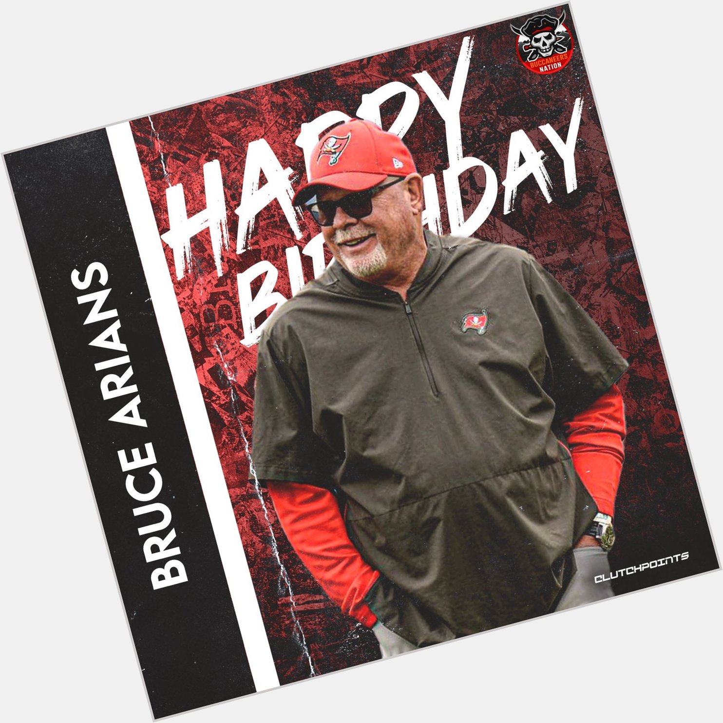 Join Buccaneers Nation in greeting 2x Coach of the Year and Super Bowl Champ, Bruce Arians, a happy 69th birthday! 