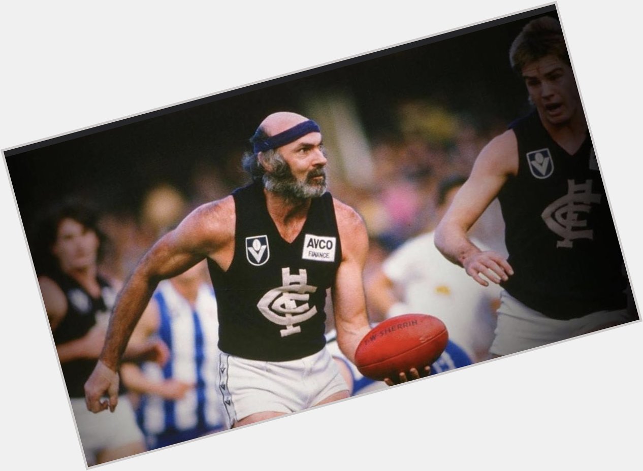 Happy birthday Bruce Doull. Arguably the best head band to be worn in VFL/AFL history. 