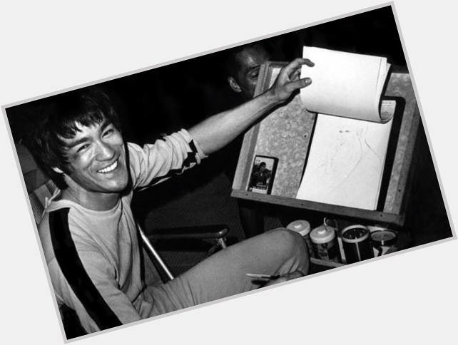 Happy Birthday to Bruce Lee. Sketching on set.    