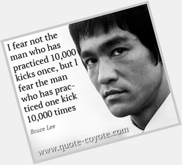 Happy birthday Bruce Lee. Thank you for all your teachings and wisdom to us martial artists. 