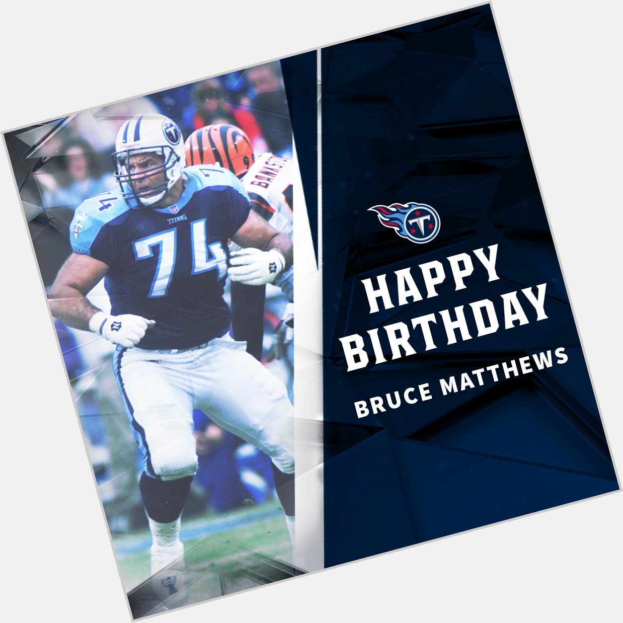 Happy birthday to legendary Bruce Matthews!  