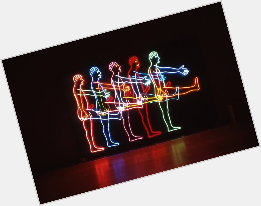 Happy birthday to Bruce Nauman, who turns 73 today! 

Five Marching Men by Bruce Nauman (1985) 