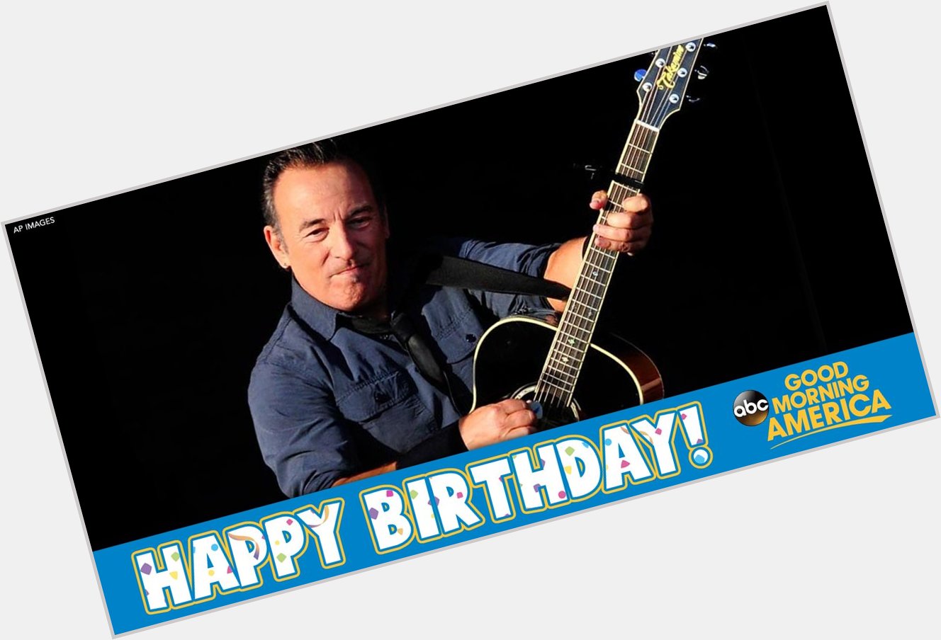 \"Baby we were born to run...\"

Happy Birthday to \"the Boss\" Bruce Springsteen!    