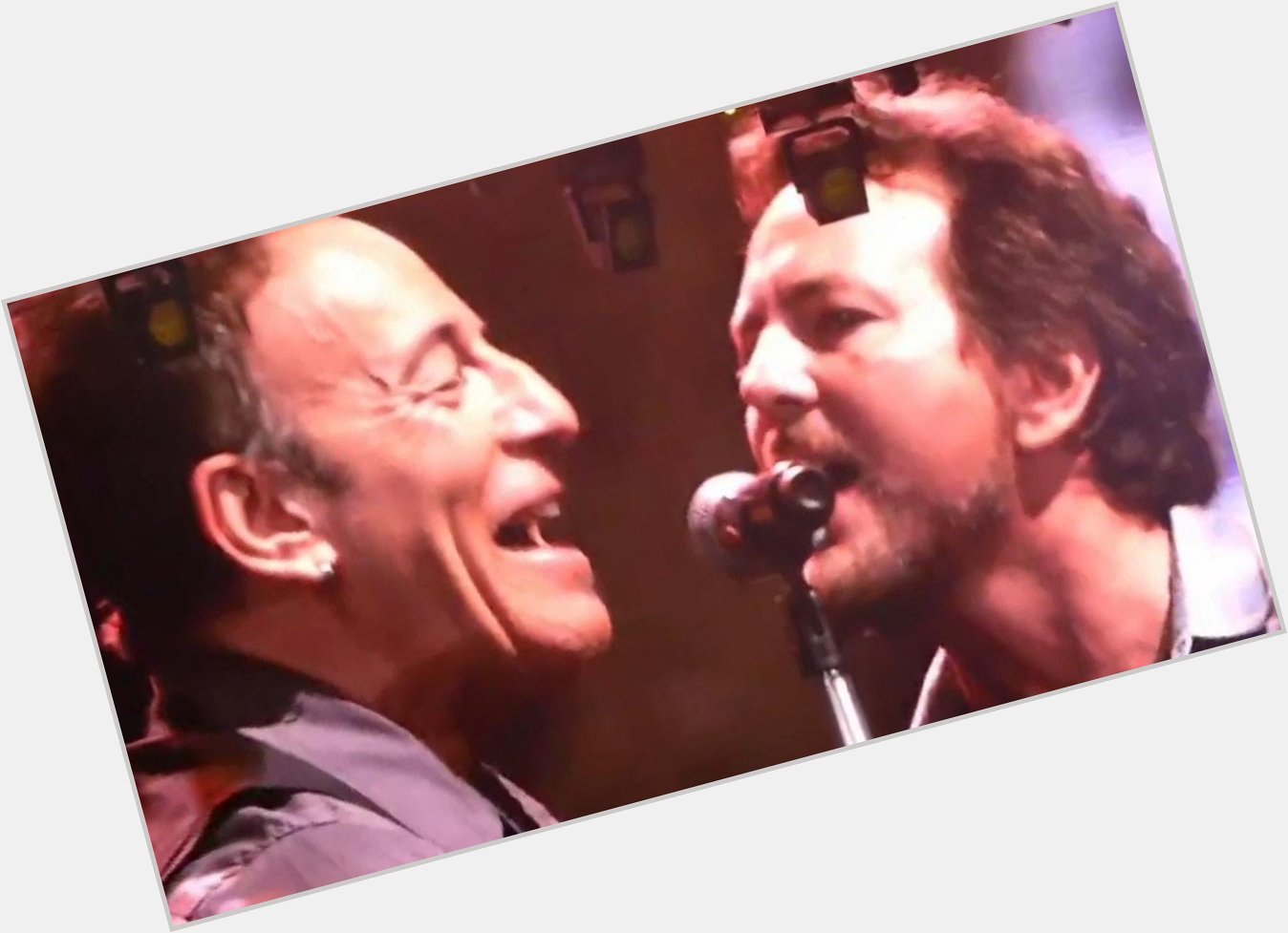 Eddie Vedder Singing Happy Birthday To Bruce Springsteen Is Adorable  
