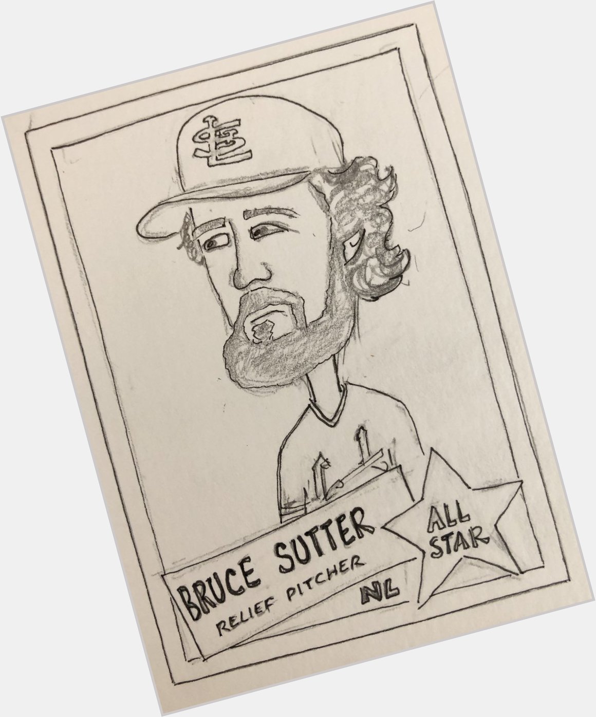 Happy Birthday Bruce Sutter. There is a storage locker in a Miami suburb with 47 Fireman of the Year helmets. 
