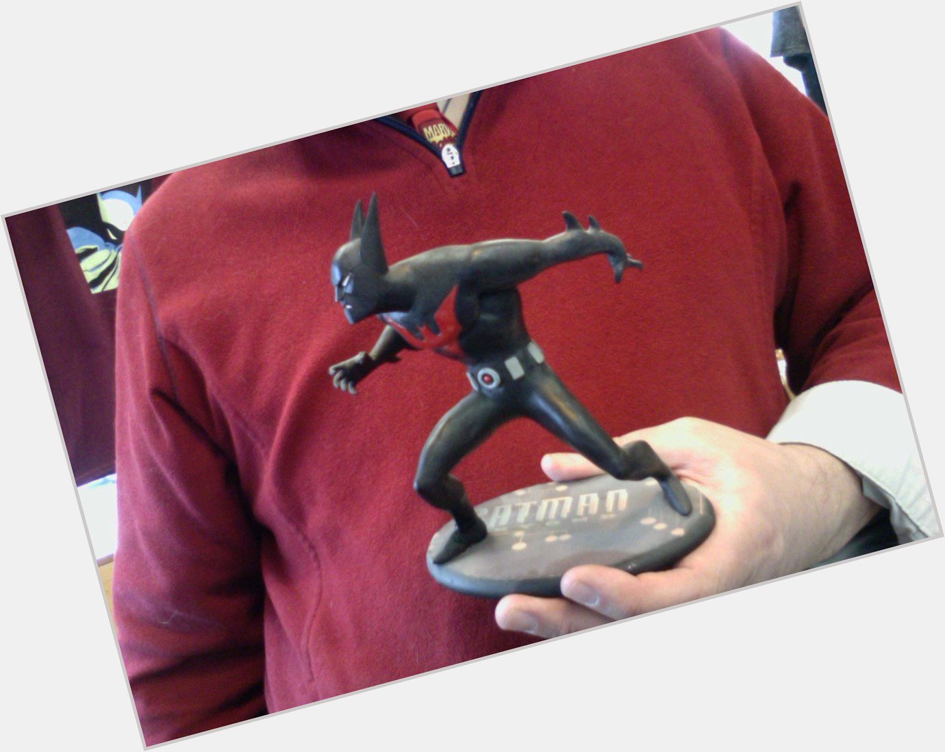 Happy birthday, Here\s my sculpture based on a Bruce Timm sketch. 