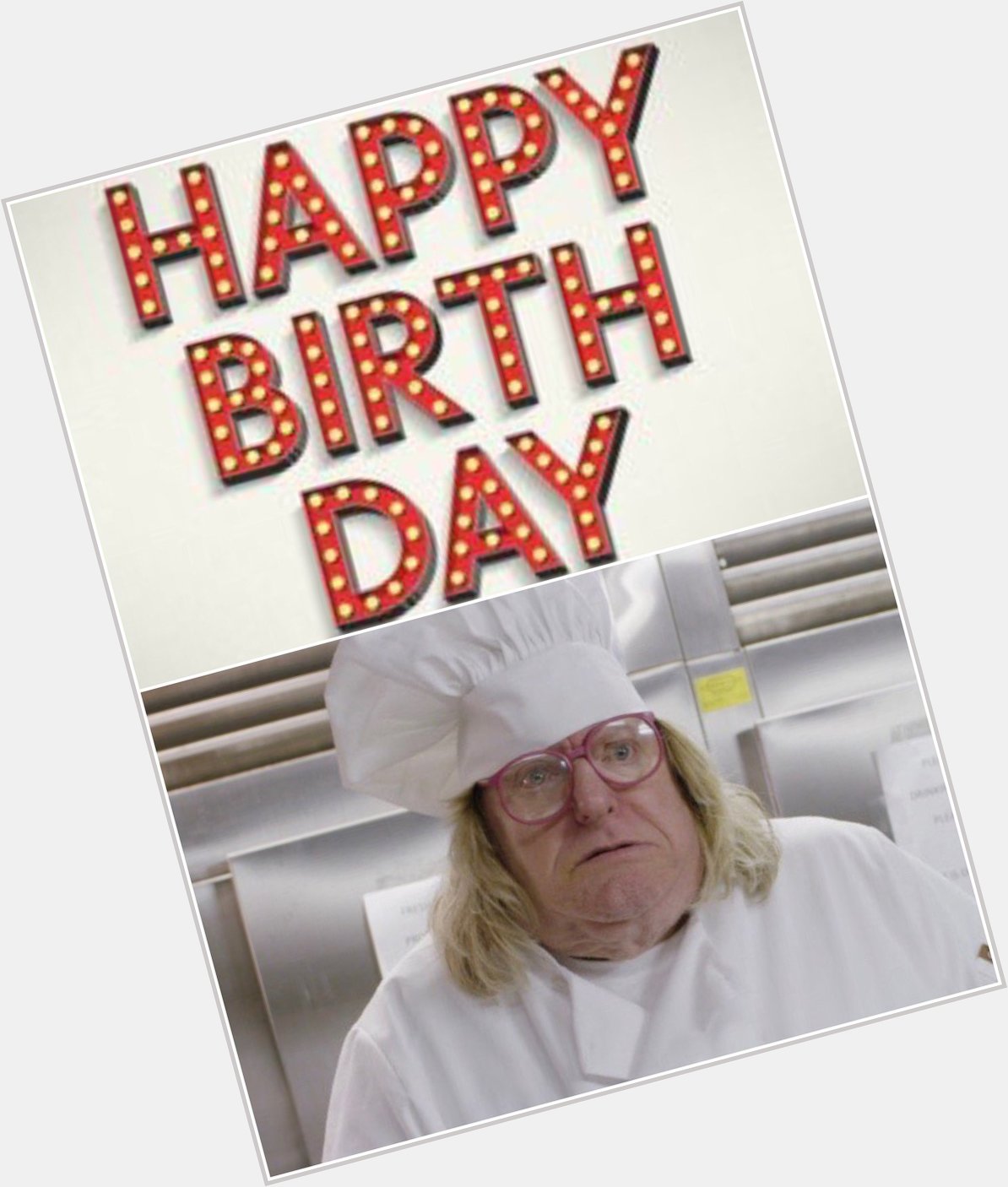 Happy Birthday Bruce Vilanch (Chef in STILL STILL WAITING IN THE WINGS) 