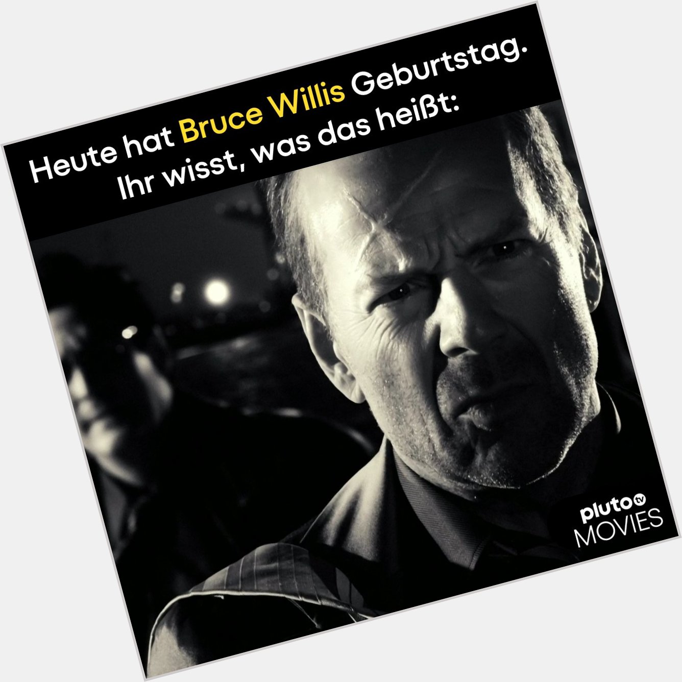 Happy Birthday Bruce Willis! Ab 22 Uhr auf Pluto TV Movies (CH 50): Sin City 