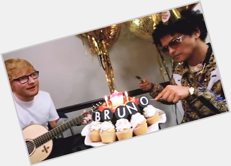 Bruno Mars contrató a Ed Sheeran para que le cantara el Happy Birthday  