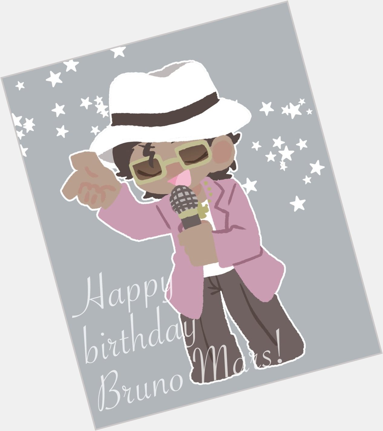 Happy  birthday Bruno Mars!

I love your work! I will continue to support you!  