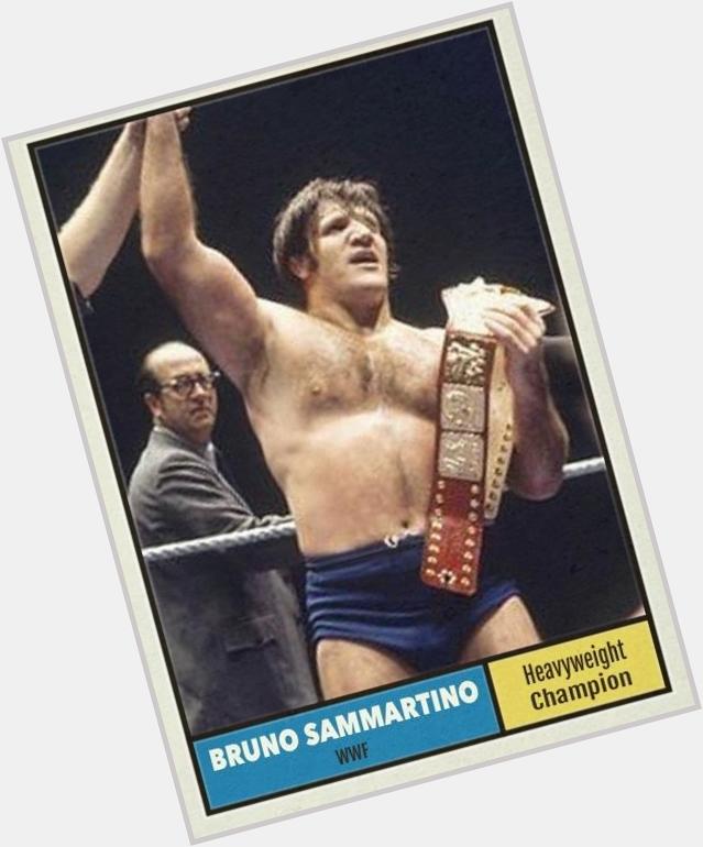 Happy 79th birthday to Bruno Sammartino, most notable WWF champ before Bob Backlund. 