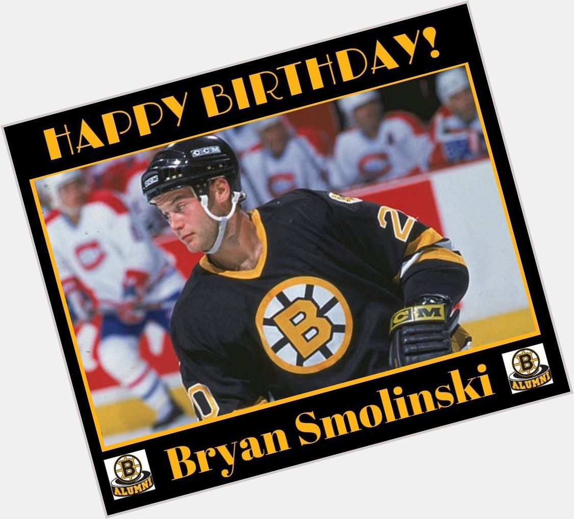 Happy Birthday Bryan Smolinski, Born: December 27, 1971 in Toledo, Ohio 