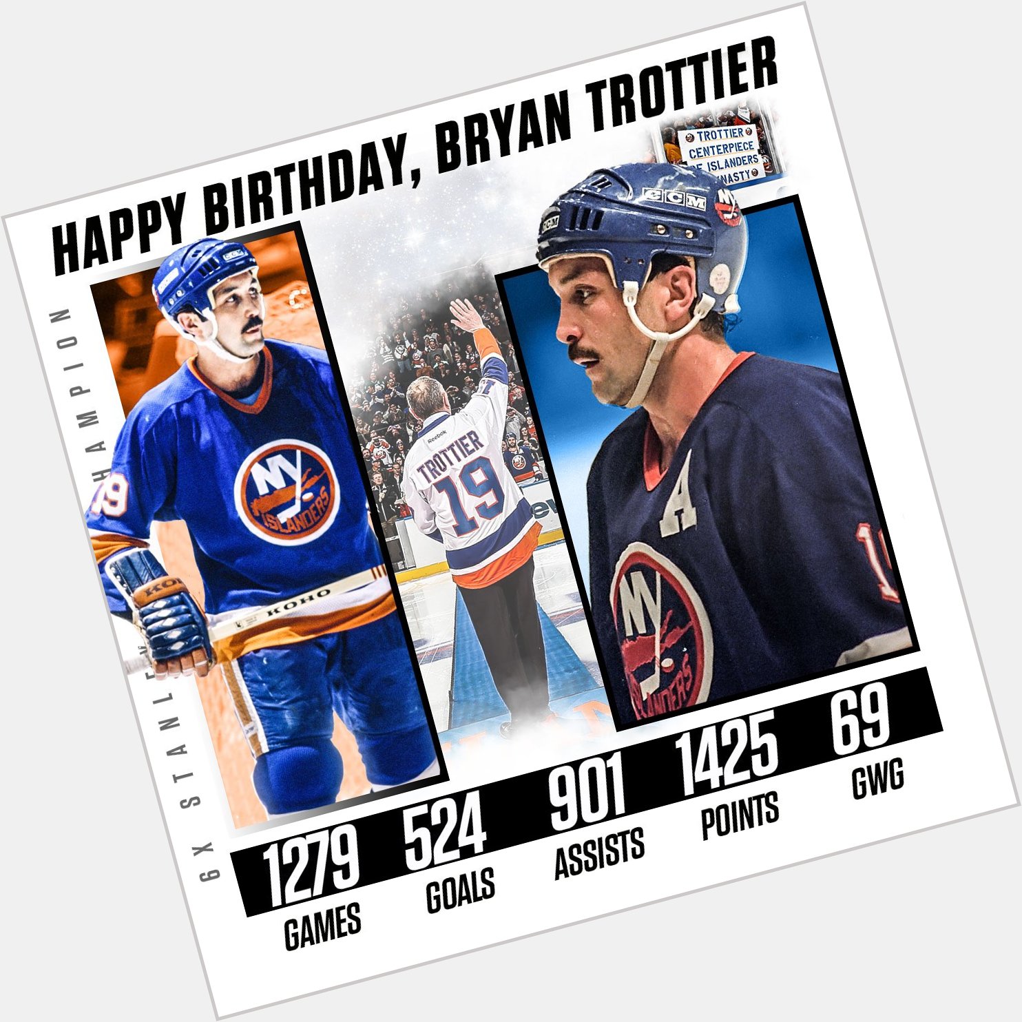 He played a BIG part in FOUR straight cups for the Happy Birthday, Bryan Trottier! 