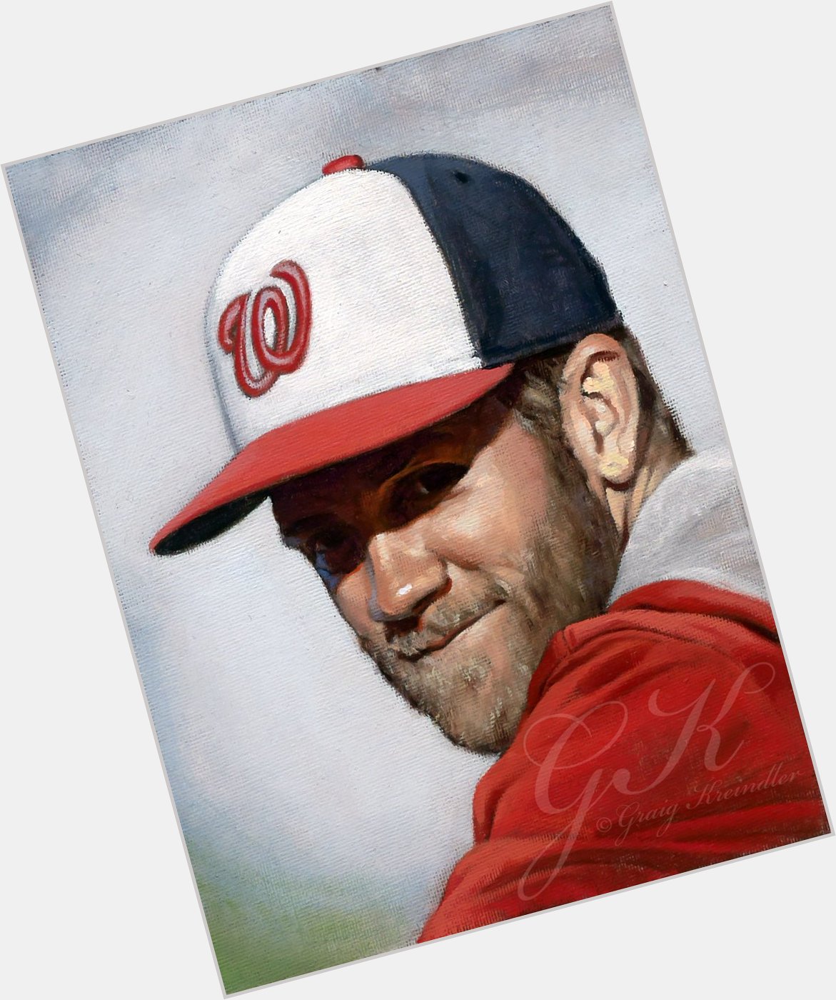 Happy 25th birthday to Bryce Harper! Here\s a color study of him from 2014. 