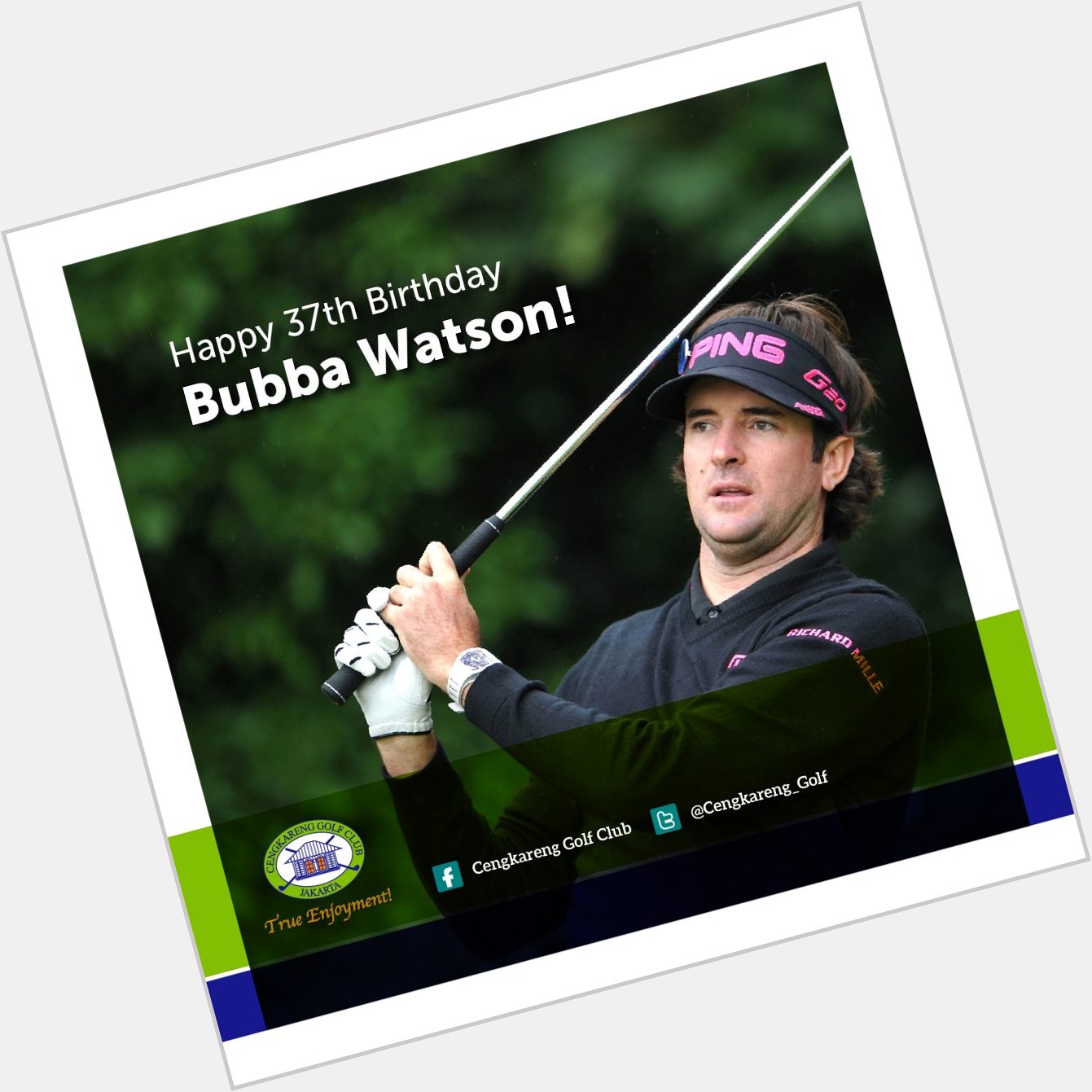 Happy 37th Birthday  Bubba Watson!
What\s your wishes for this professional golfer? 