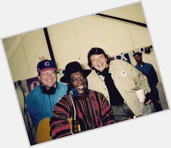 Happy Birthday to Buddy Guy. A pic of Buddy with Terri and me at an Opening Day Live Broadcast in the early 90\s 
