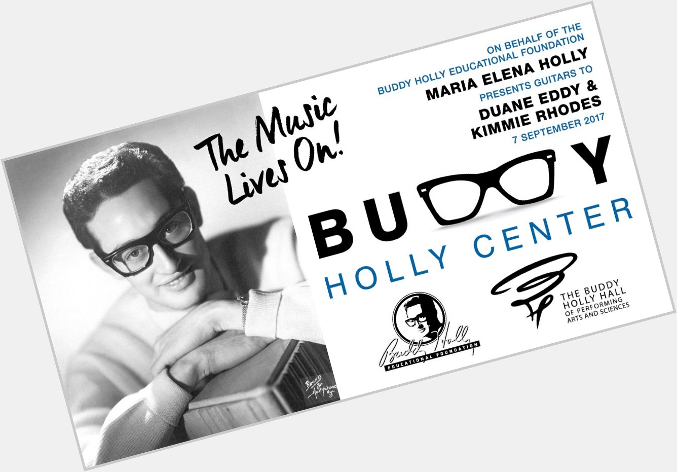 Happy 81st birthday, Buddy Holly! 

Come out and celebrate the rockabilly legend until 7:30 pm 